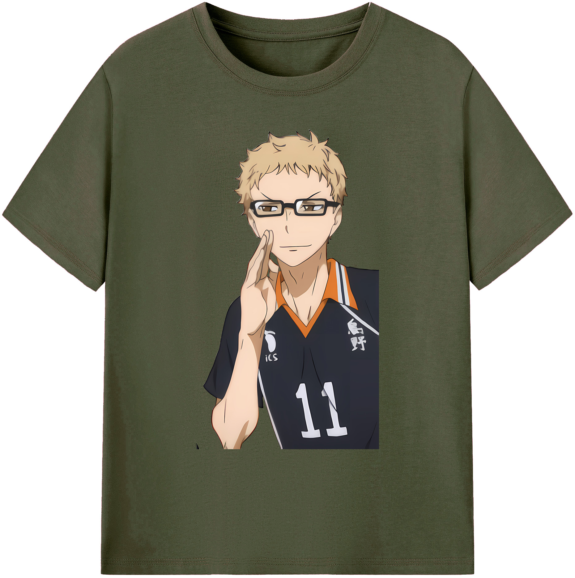 （画像用） ハイキュー!! Haikyu!! 綿100％ メンズ半袖Tシャツ｜肌触りやわらか＆通気性